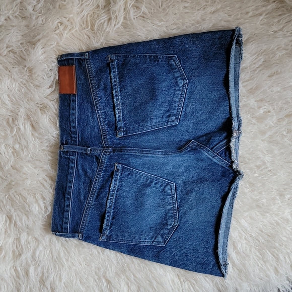 Anthropologie Citizens of Humanity Cutoff Denim Mini Skirt Size 25 - Picture 4 of 9